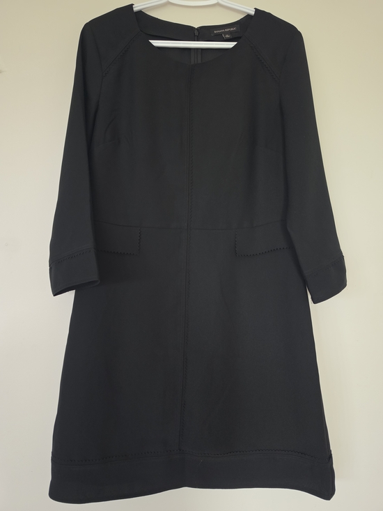 Banana Republic Dresses & Skirts - Banana Republic Black 3/4 Sleeve Shift Dress Size 10 Womens Medium.